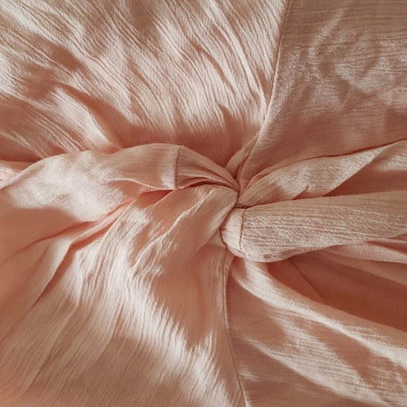 Kona Sol Twist-Front Midi Cover Up Dress in Pink Size L - Picture 6 of 10